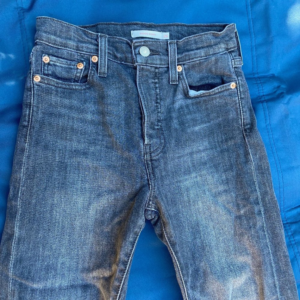 Levi's Black Wedgie Skinny Jeans